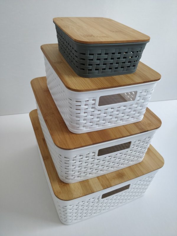 定制 外贸竹制品碳化竹盖子收纳盒盖可定制各类尺寸 - Image 2