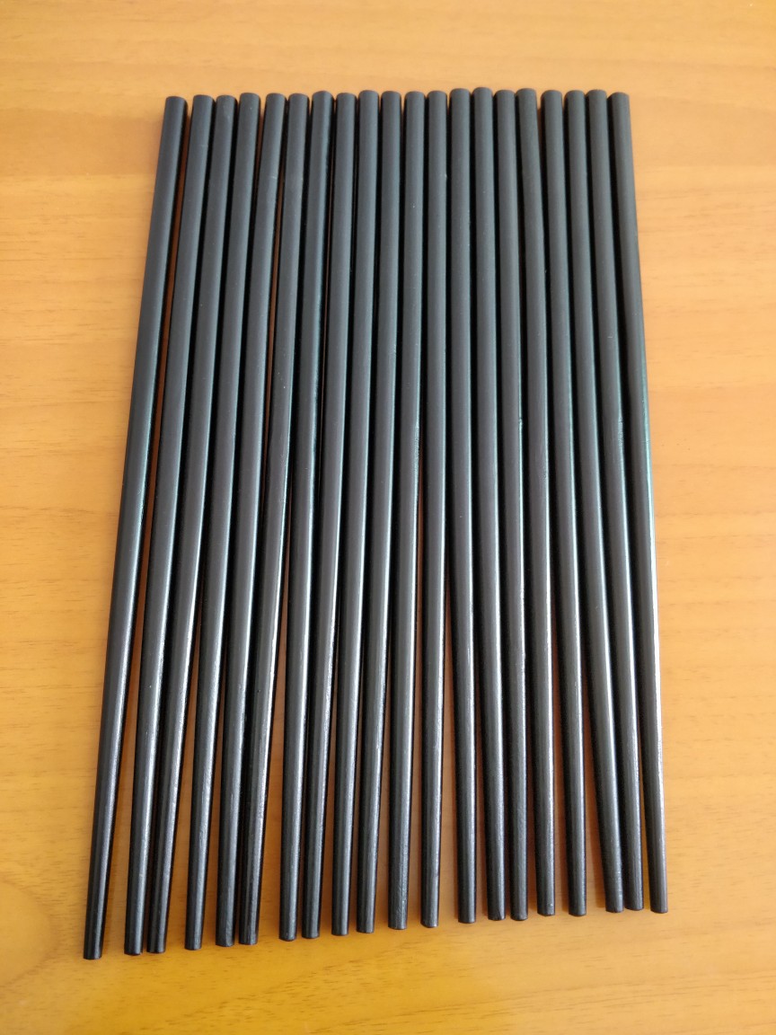 黑色竹筷子24CM*7.0外贸出口竹筷碳化竹制工艺筷