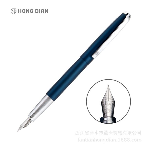 工厂批发弘典钢笔翘尖美工礼盒复古练字弯头学生书法鼠年定制525