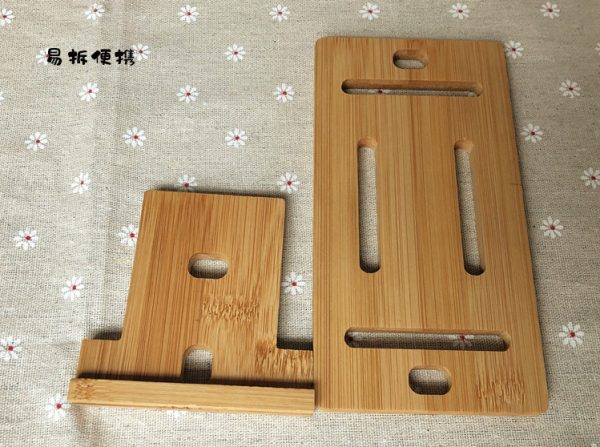 定制 竹制手机架楠竹便携易拆定制批发刻字logo竹平板支架 - Image 10