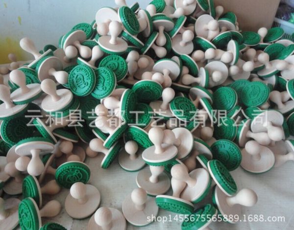 加工生产饼干模印章木头印章木质烘焙印章儿童手柄印章 - Image 8