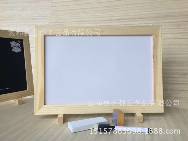 木质磁性画板 广告宣传画板 留言板双面黑板白板 可立可挂式 - Image 2
