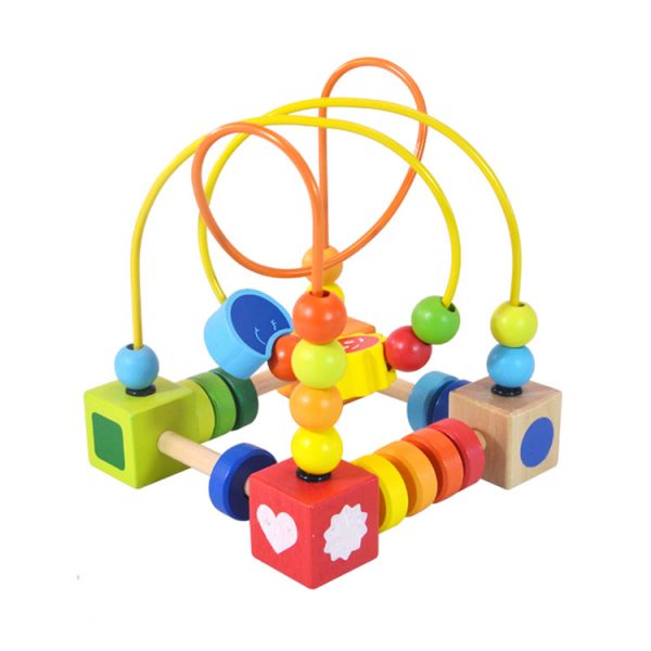 ACOOL TOY 木质岁婴幼儿早教益智串珠绕珠宝宝动手启蒙木制玩具