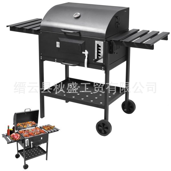 烧烤炉方形取暖架户外烤肉木碳火炉架无烟用具BBQ庭院