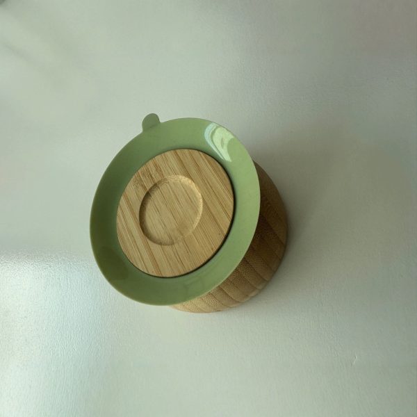 强吸力竹碗竹盘圆形硅胶吸盘防摔硅胶吸垫配件　好装拆喂食