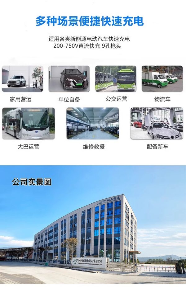大功率直流充电桩30-40-60-320kw单双枪电动车新能源汽车快充立式 - Image 7