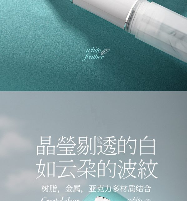 工厂批发直销弘典钢笔男女高档精致练字商务送礼高颜值N8白翎羽 - Image 9