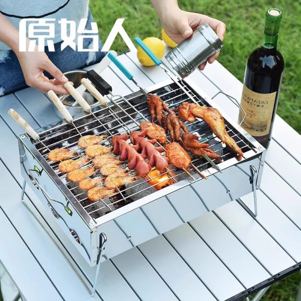 户外便携不锈钢烧烤工具户外家用调料罐调味瓶罐烧烤配件调料盒
