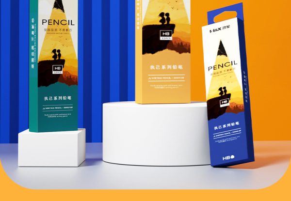 鸿星文具三角杆2B铅笔 带橡皮头执己系列铅笔 矫正握姿HB铅笔批发 - Image 8