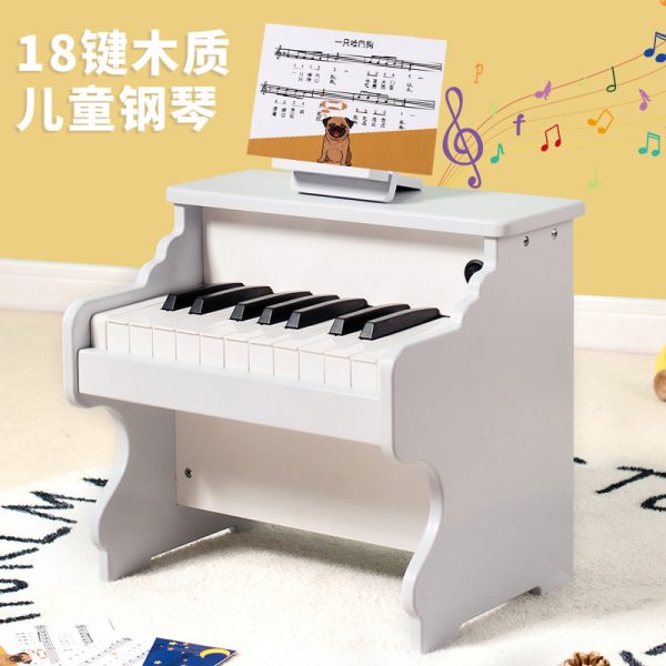 出口品质儿童音乐玩具木质电子钢琴带节拍器幼儿园早教乐器混批一