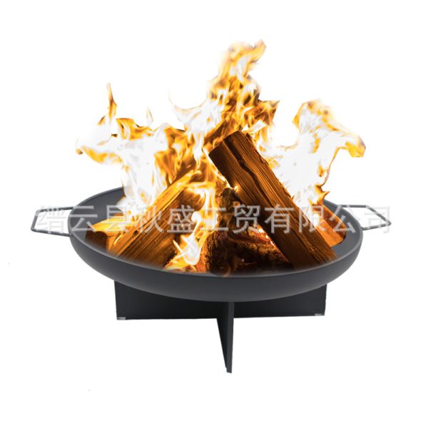 欧美电商火炉圆形实用烧烤炉fire pit取暖炉简约火盆户外篝火聚会