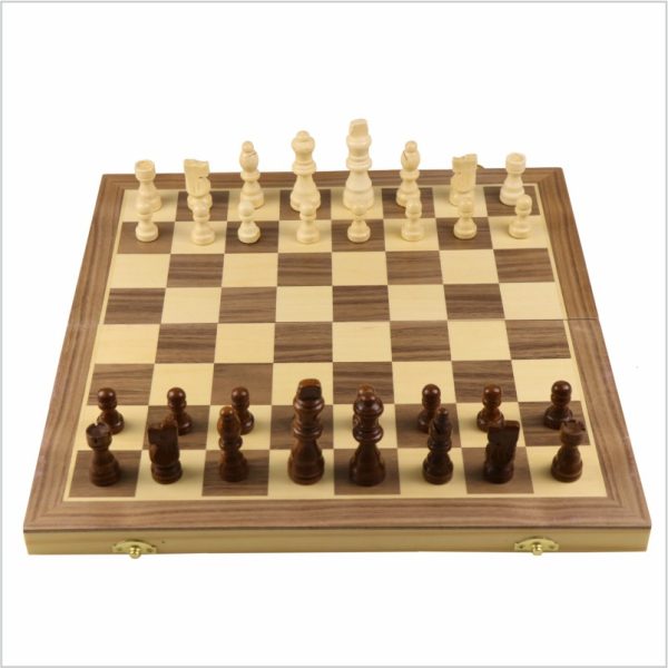 爆款胡桃木棋盘实木磁性双王后国际象棋亚马逊现货批发送入门指导