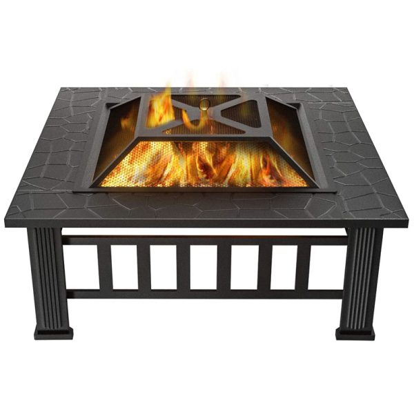 多功能烧烤炉桌户外花园家具木炭取暖炉火炉庭院家具火盆Fire pit