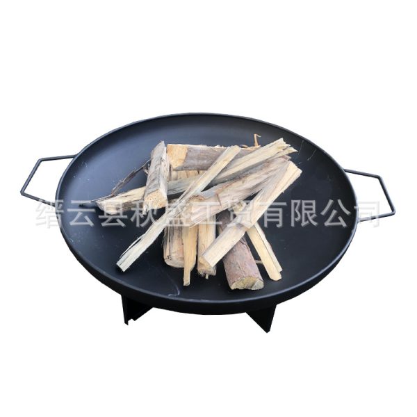 圆形实用烧烤炉fire pit取暖炉简约火盆户外篝火聚会批发花园火炉