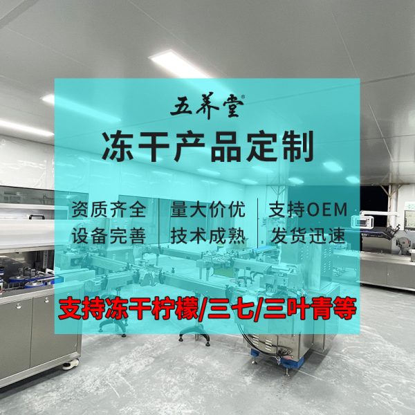 五养堂冻干三叶青柠檬粉定制 厂家批发低温冻干三七粉OEM代加工
