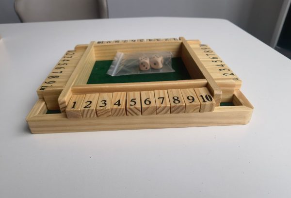 源头工厂定制木制翻板架儿童数字游戏骰子游戏 - Image 3