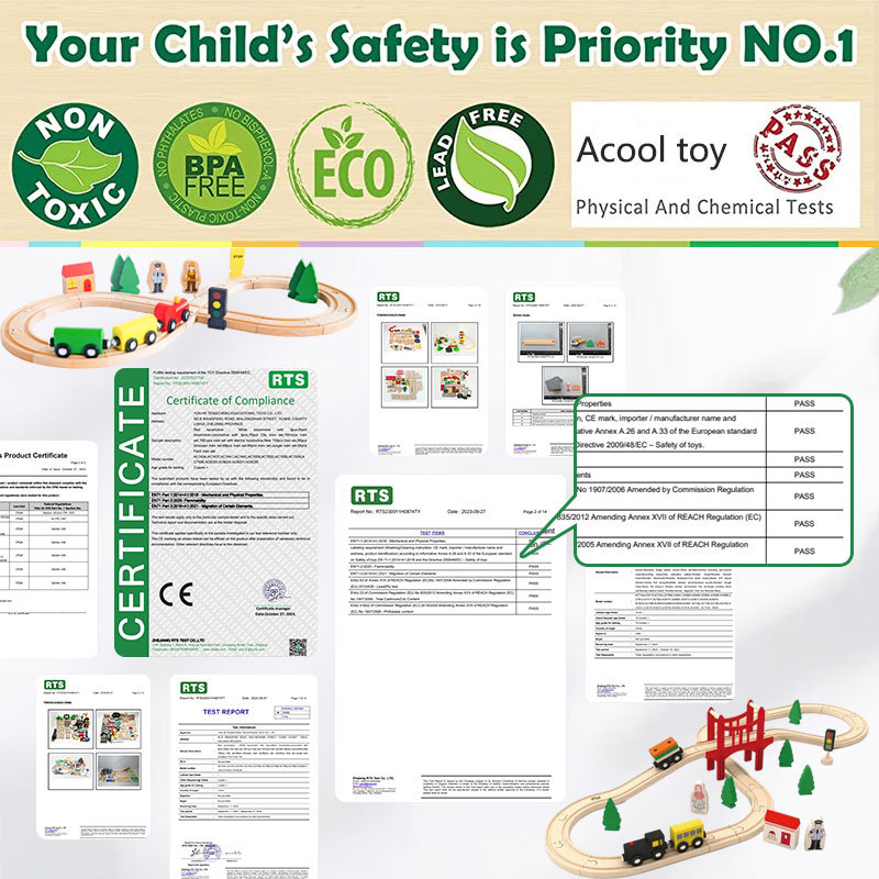 代发跨境托马斯木制轨道电动小火车拼装系列兼容场景轨道玩具礼物 - Image 2