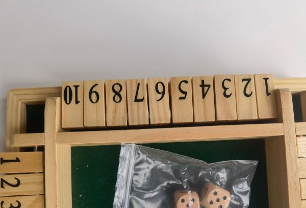 源头工厂定制木制翻板架儿童数字游戏骰子游戏 - Image 4