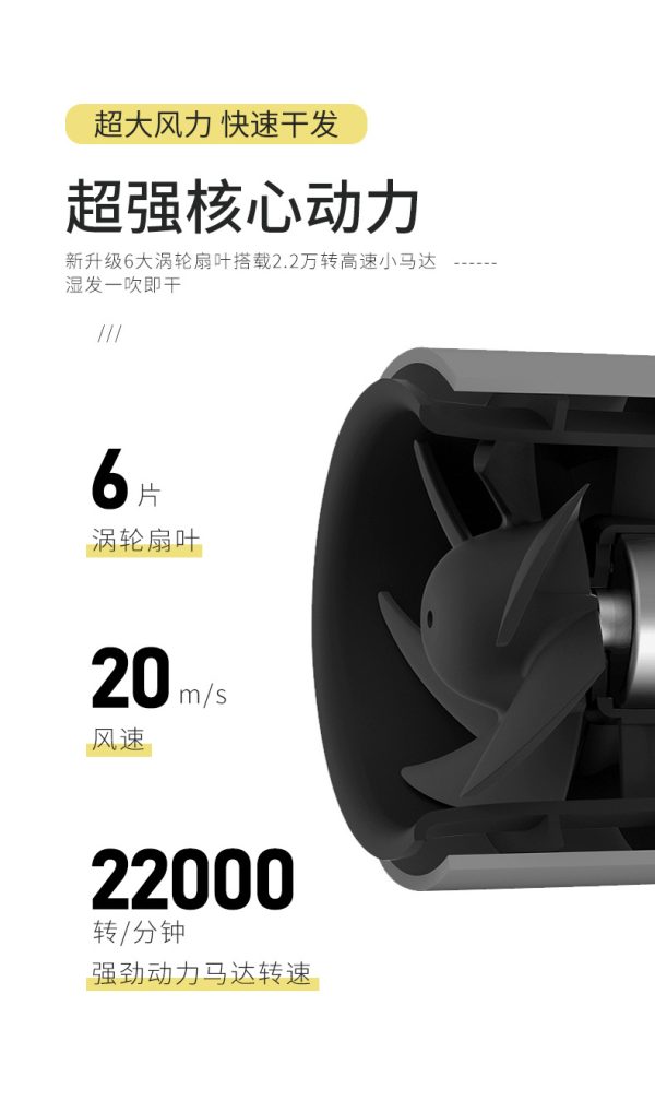 法林负离子吹风机护发便携折叠家用学生宿舍酒店冷热电吹风筒2208 - Image 10