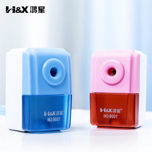 鸿星文具素描笔卷笔器 儿童彩色自动进铅削笔器 小型便携式卷笔刀