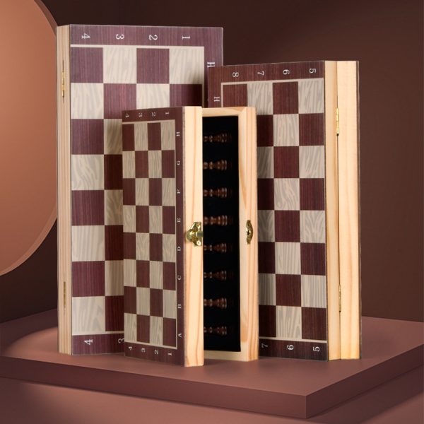 磁性国际象棋实木套装折叠棋盘初学者儿童初学黑白棋子棋盘棋子