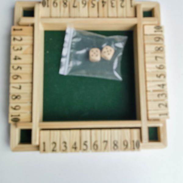 源头工厂定制木制翻板架儿童数字游戏骰子游戏