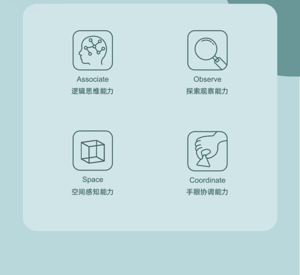 林路大颗木制粒磁吸原木积木奇趣世界儿童益智拼装教玩具3-6岁 - Image 7