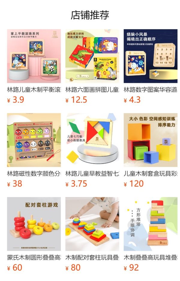 林路木质蒙氏早教益智玩具几何形状套柱儿童认知配对实木积木拼装 - Image 6