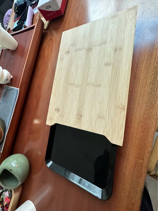 厨房砧板整竹切板案板 实木切菜板带不锈钢托盘 家用楠竹砧板 - Image 7