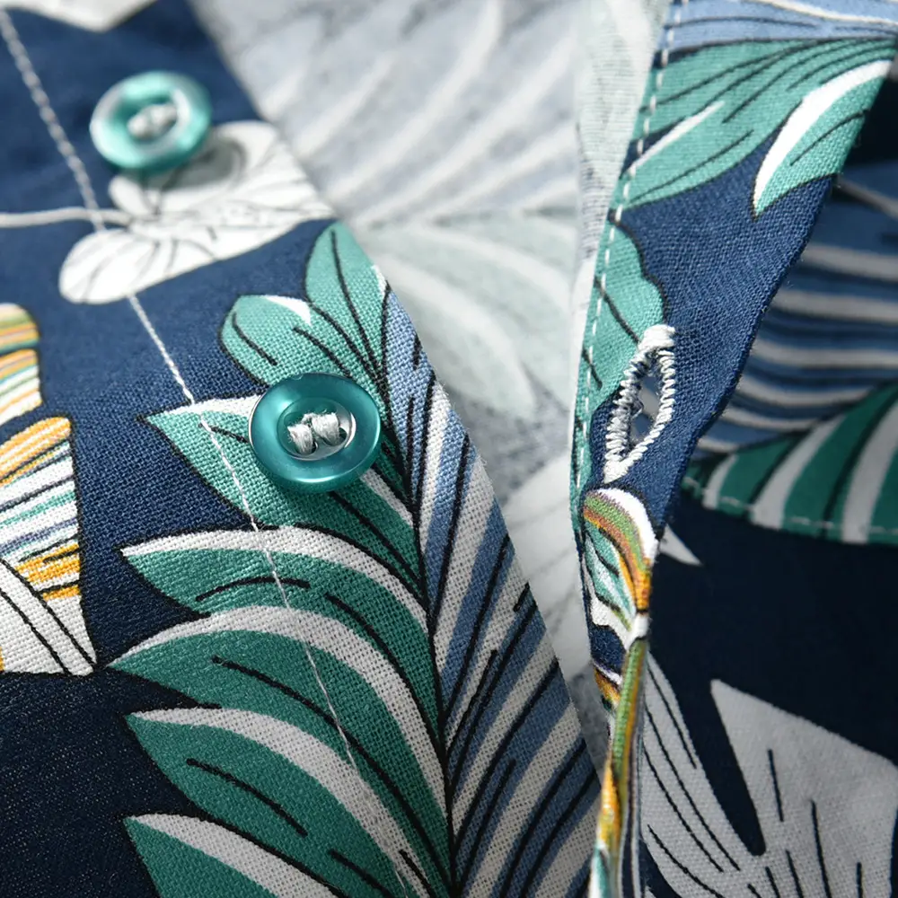 欧美 童装男童翻领印花树叶短袖衬衫短裤儿童套装夏厂家批发