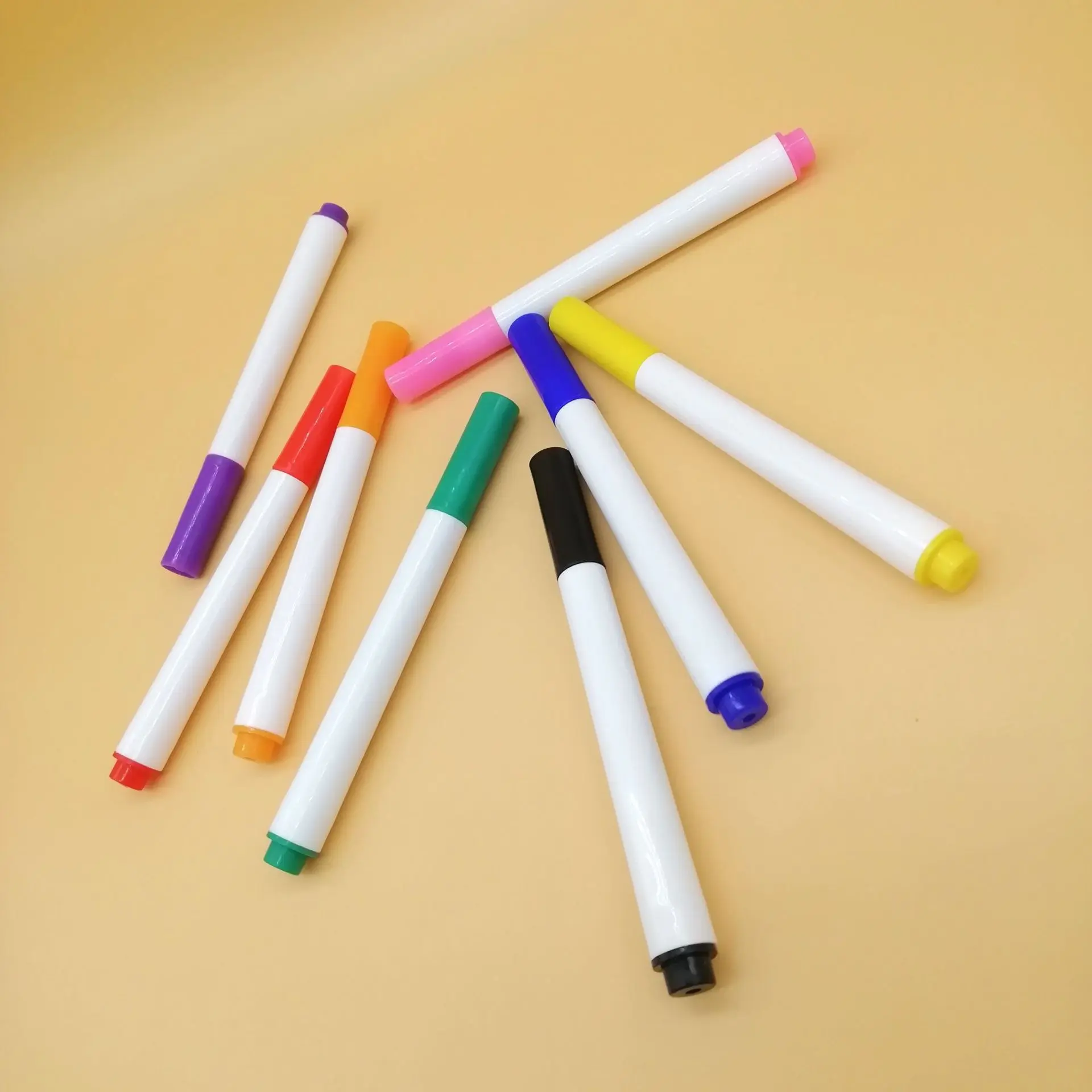 厂家制造 白板笔套装 现货批发 8色8支装  opp袋包装马克笔可擦笔