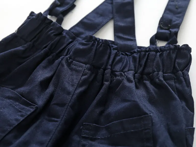 加工定制 夏季新款男宝宝绅士领结套装爬服 短袖星星哈衣儿童童装