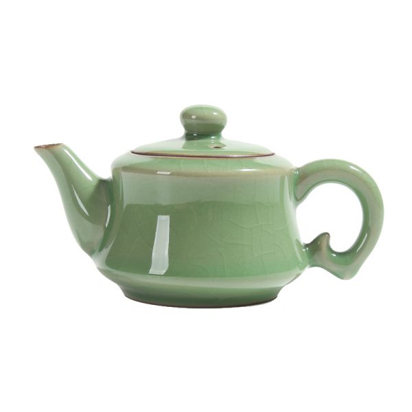 龙泉青瓷 厂家直销手工茶壶哥窑冰裂功夫茶具 陶瓷泡茶碗凤尾壶