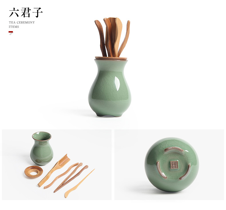 龙泉青瓷纯手工高档茶具套装功夫茶杯 整套陶瓷茶具礼品套装批发