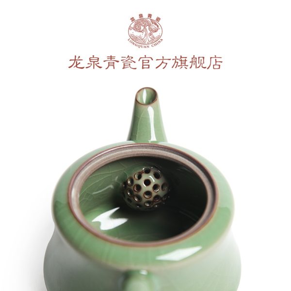 龙泉青瓷纯手工高档茶具套装功夫茶杯 整套陶瓷茶具礼品套装批发