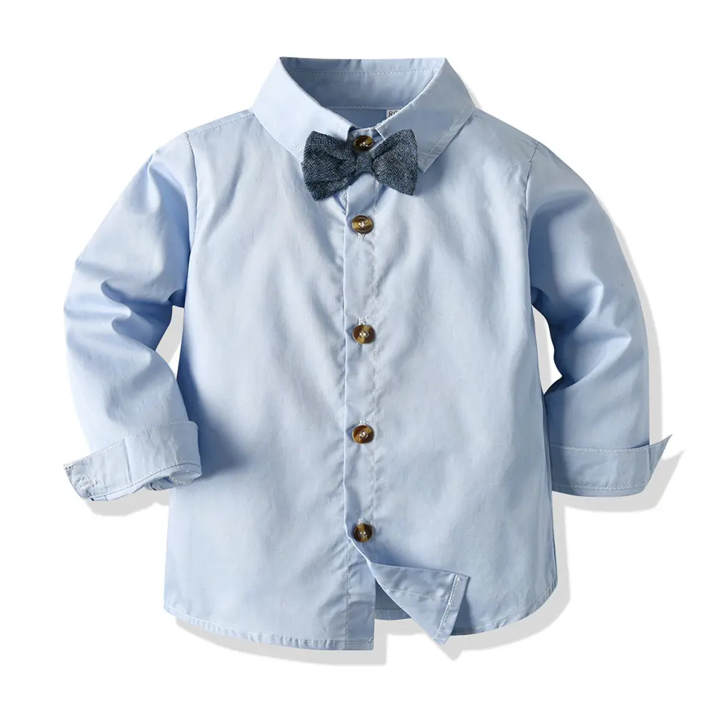 韩版潮流男童套装中大童长袖衬衫马甲西装西服长裤三件套儿童节