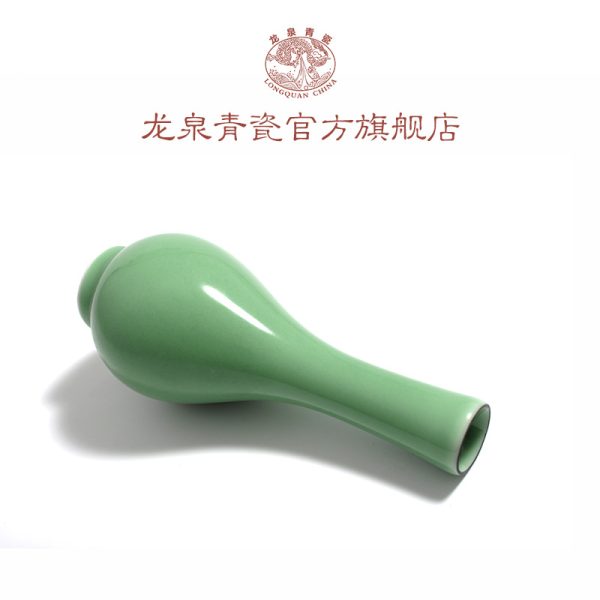 龙泉青瓷创意摆件个性时尚简约花器 家居装饰品水培花插花瓶雕刻