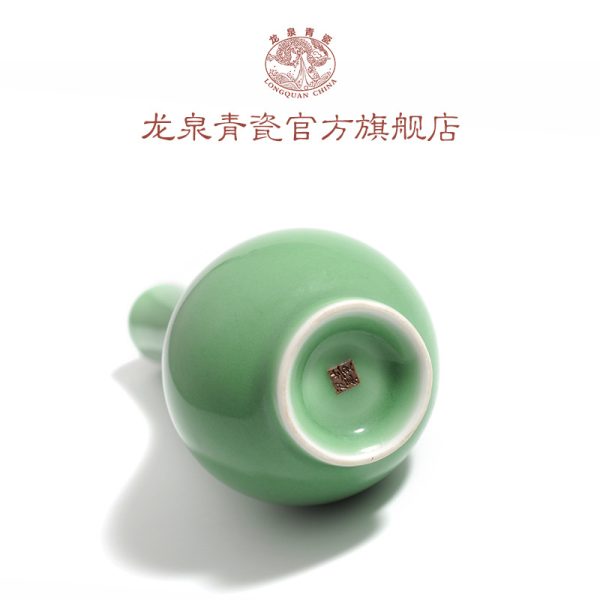 龙泉青瓷创意摆件个性时尚简约花器 家居装饰品水培花插花瓶雕刻