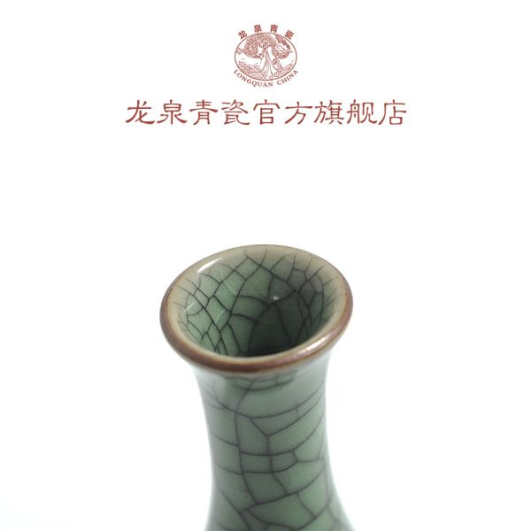 龙泉青瓷花瓶桌面创意个性花器家居客厅摆件装饰品水培小花瓶花插