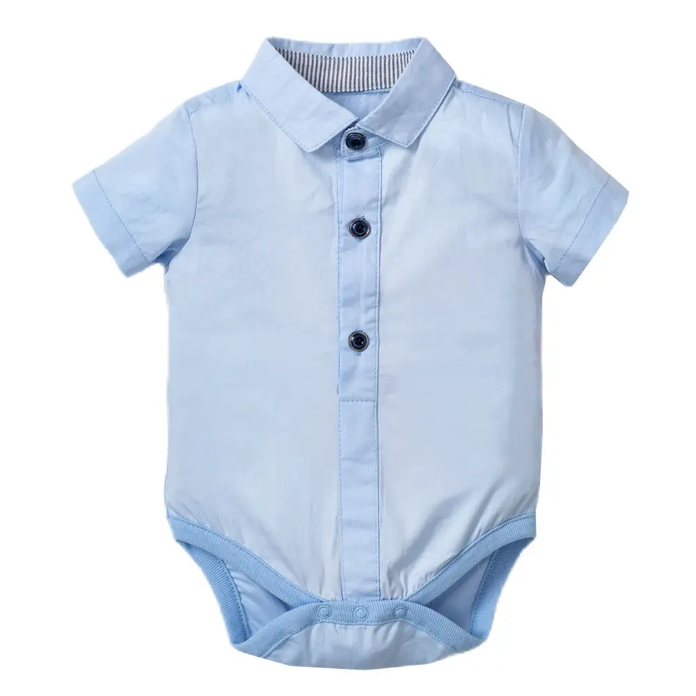 加工定制 跨境外贸童装婴幼服饰男宝宝短袖爬服领结背带套装礼服