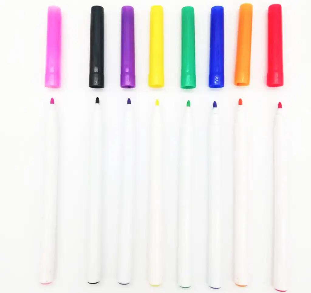 厂家制造 可擦除标记笔 儿童绘画马克笔 可擦写水性彩色细白板笔