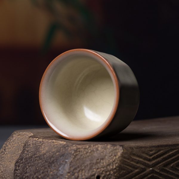 龙泉青瓷 功夫茶杯主人杯单个杯 陶瓷品茗杯家用猪油冻小茶碗批发