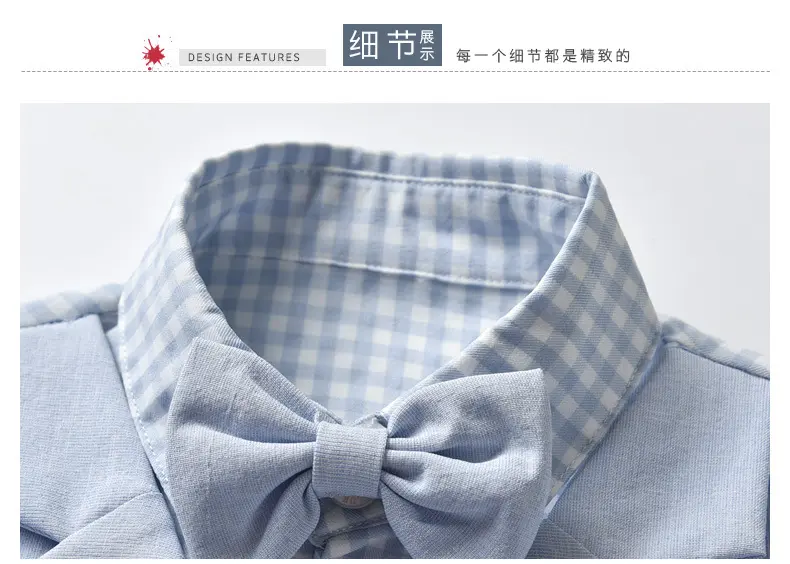 跨境源头工厂夏季礼服装男童宝宝套装绅士短袖纯色马甲两件套装