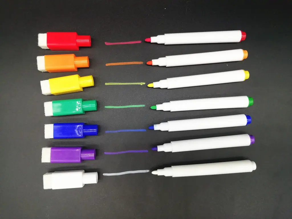 厂家制造 儿童绘画液体粉笔 LED带刷水性灯板笔 彩色可擦写荧光笔