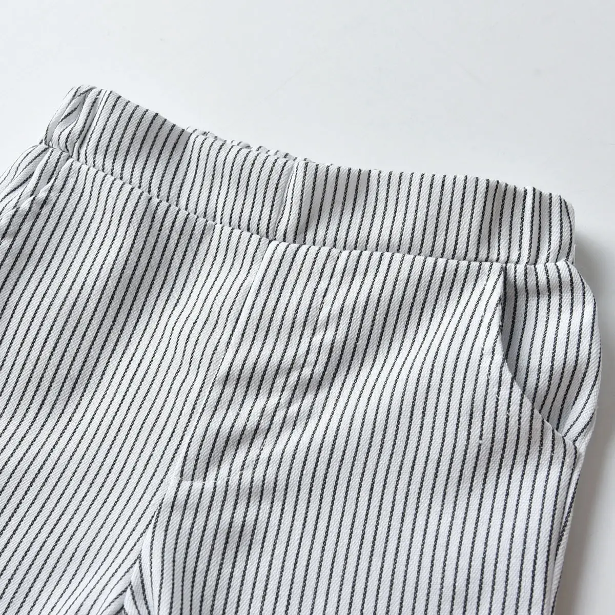 加工定制 男童婴儿生日宴抓周服背带条纹裤长袖衬衣儿童秋装套装