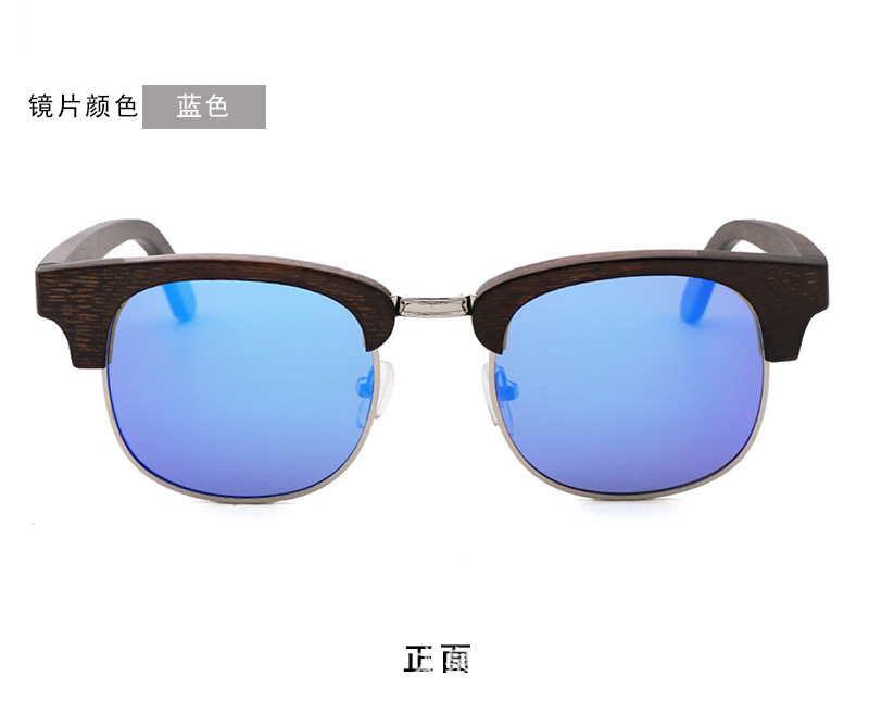 现货2020新款竹木太阳眼镜 竹框镜架骑行时尚偏光太阳眼镜 可定制