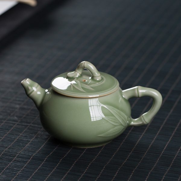 龙泉青瓷 正品功夫茶具茶壶家用客厅陶瓷泡茶壶过滤单壶 厂家直销