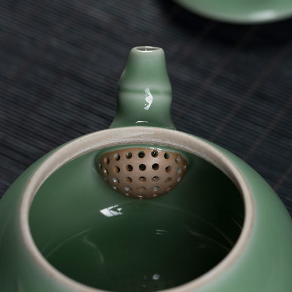 龙泉青瓷 正品功夫茶具茶壶家用客厅陶瓷泡茶壶过滤单壶 厂家直销