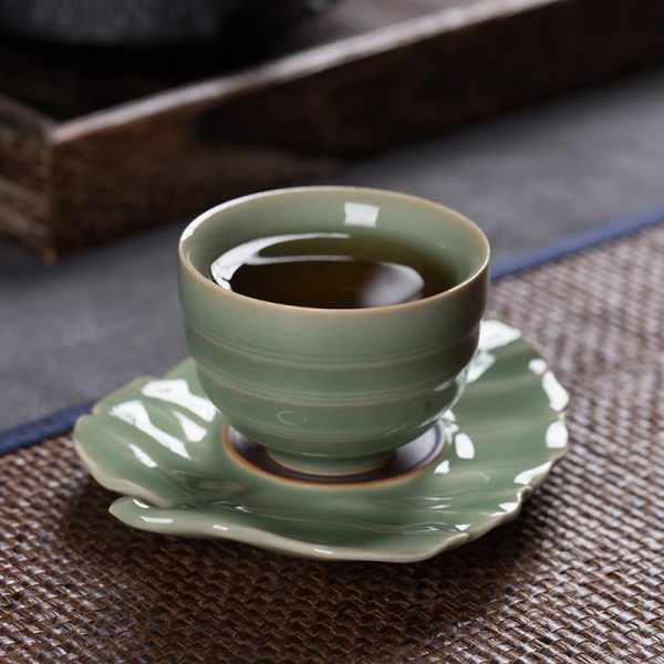 龙泉青瓷 功夫茶具手工主人杯单杯 陶瓷杯子品茗杯茶盏小茶杯批发