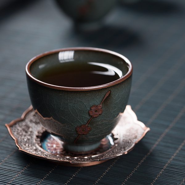 龙泉青瓷 铁胎主人杯功夫茶具品茗杯单杯陶瓷手工杯个人家用茶碗